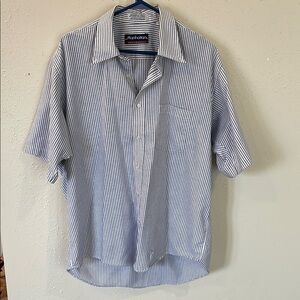 Men's Blue Striped Shirt